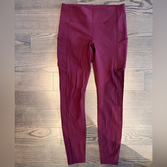 Women's Lululemon Burgundy Pants - Picture 1 of 3